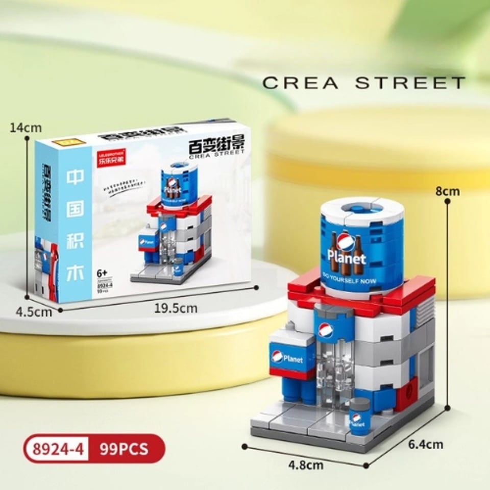 Bộ Đồ Chơi Lắp Ghép Mô Hình Cửa Hàng Pepsi by Lelebrother