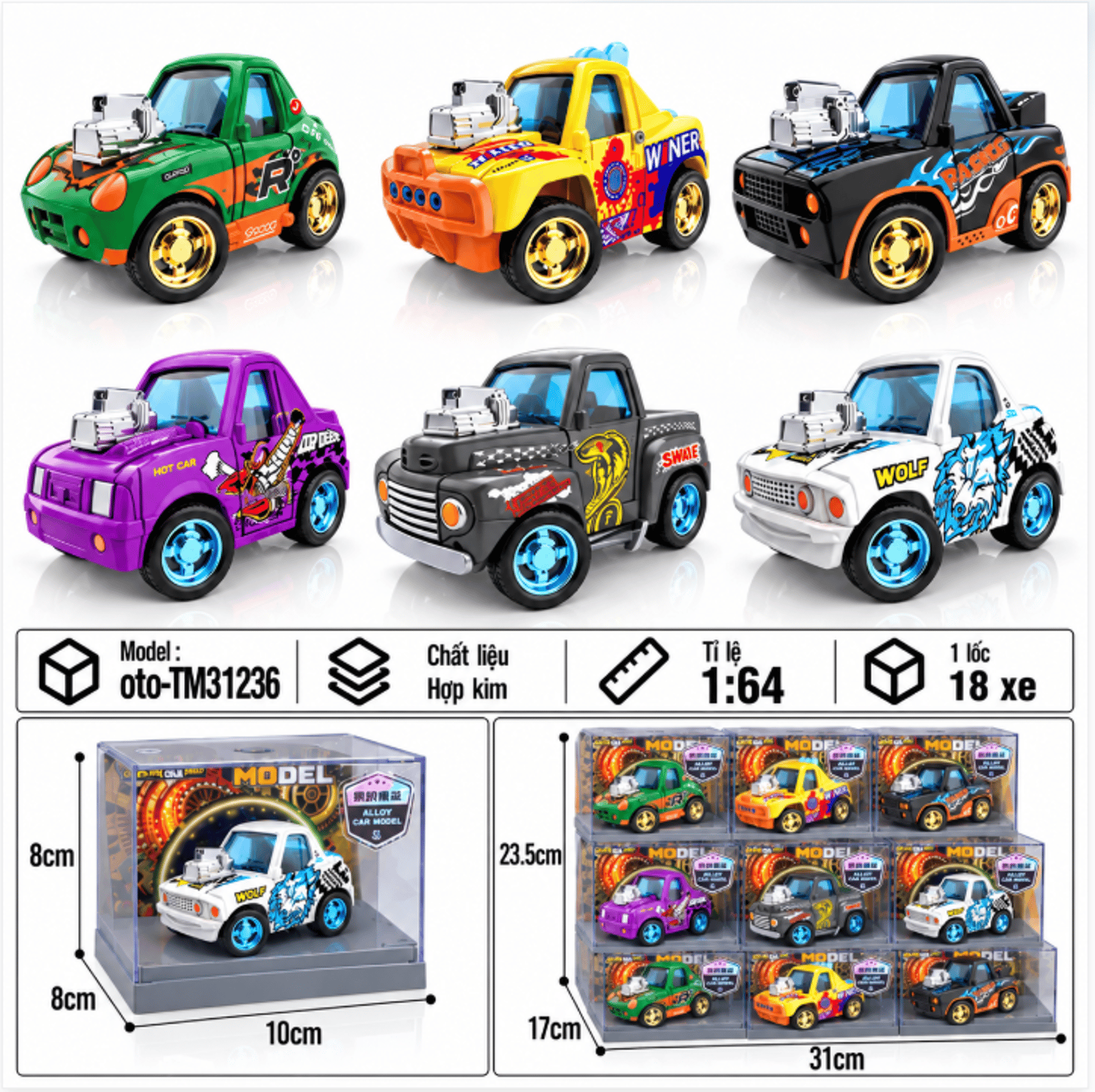 Mô hình ô tô thể thao bằng thép hợp kim oto-tm31236 by Motor car