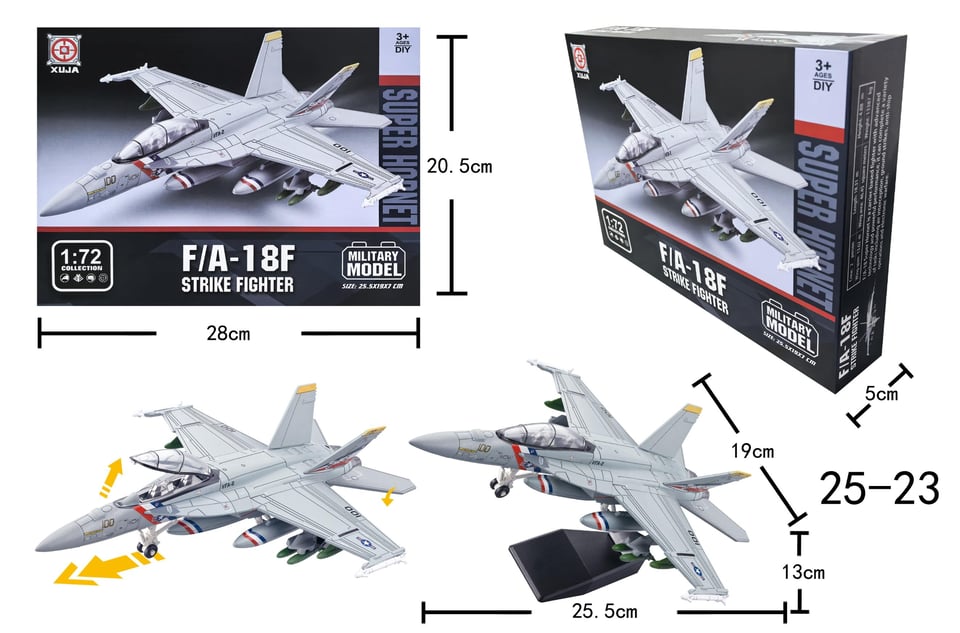 Bộ lắp ráp Mô Hình Máy Bay Tiêm Kích F/A-18F (Tỷ Lệ 1:72) (YK14) by XUJA