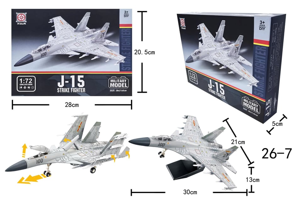Mô hình lắp ráp Tiêm kích tấn công J-15 by XUJA