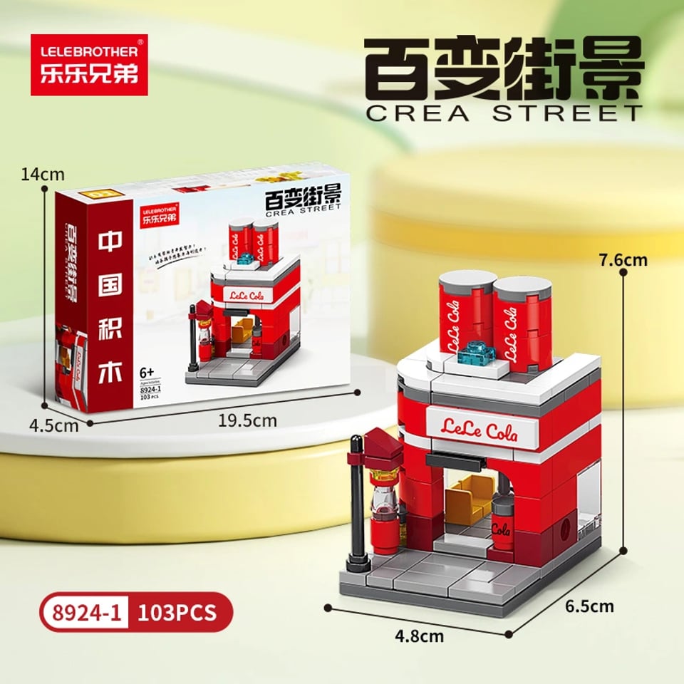 Bộ Đồ Chơi Lắp Ghép Mô Hình Cửa Hàng coca cola by Lelebrother