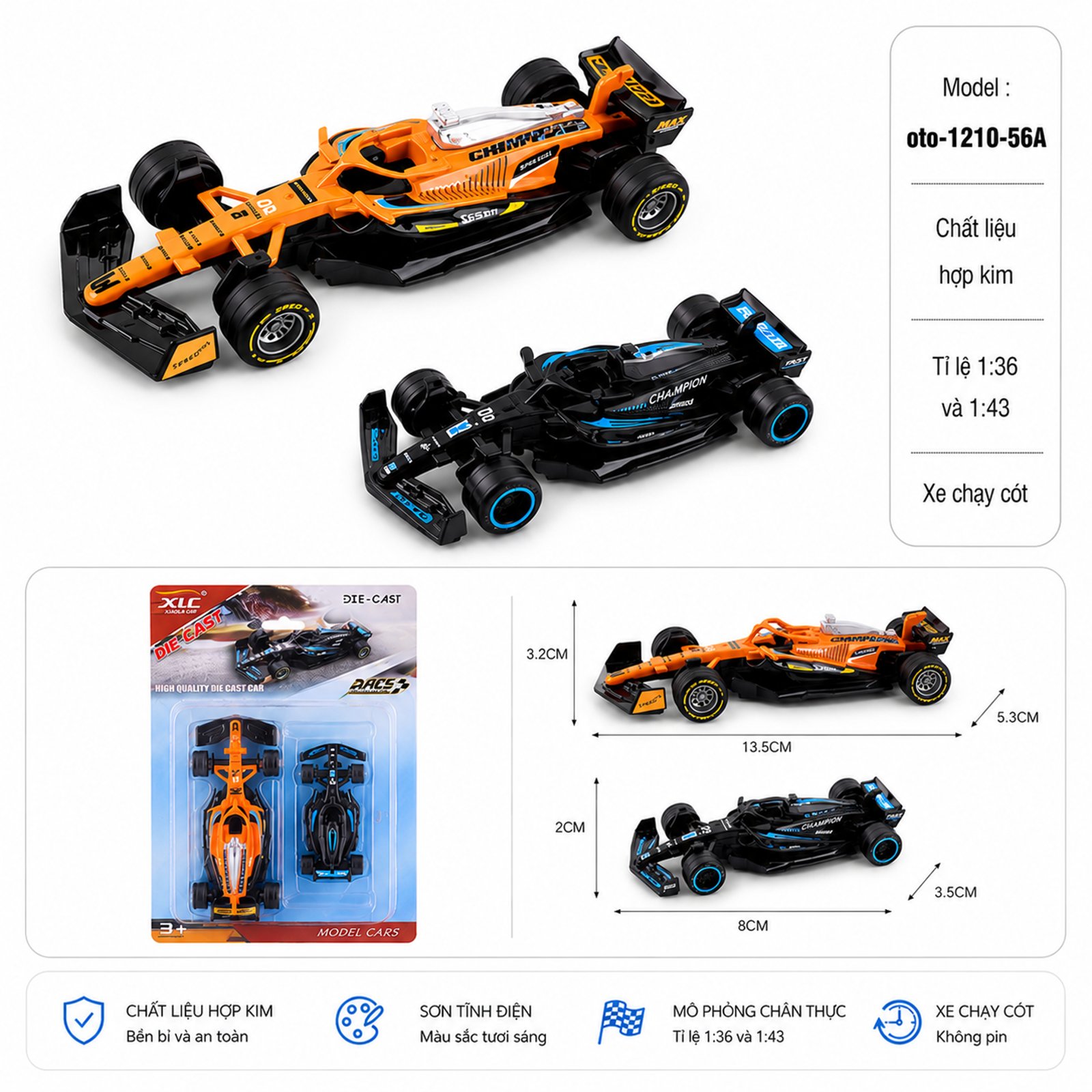 Vỉ 2 Xe thể thao có nhiều màu sắc by Motor car