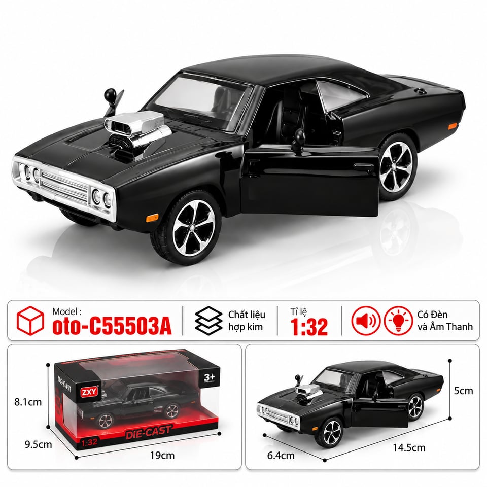 Xe thể thao chất liệu hợp kim - SKU : oto-C55503A - Màu by Motor car